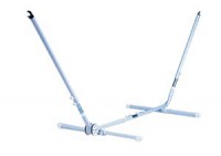 Hængekøjeramme lavet af stålrør er justerbar og så for næsten enhver hængekøje god.