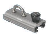 Slæde med lås bruges på skinner til hængekøjens montering.