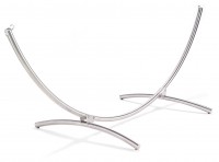 Hængekøjeramme lavet af poleret rør i rustfrit stål er ideel til single-hængekøjer.