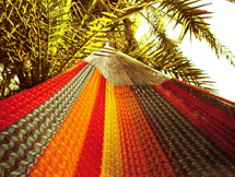 Nethængekøjen fra Mexico imponerer med stretch og smukke farver.